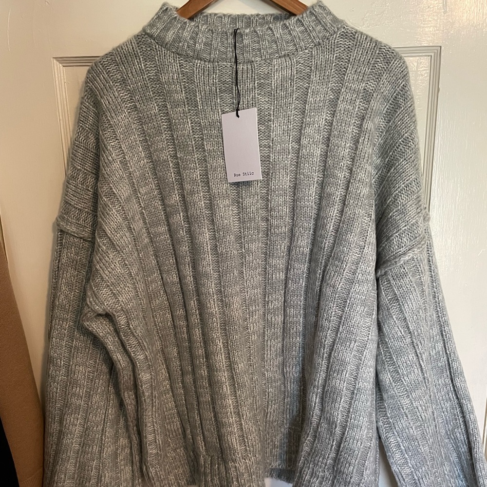 Gray Wide Sleeve Rue Stiic Danna Sweater